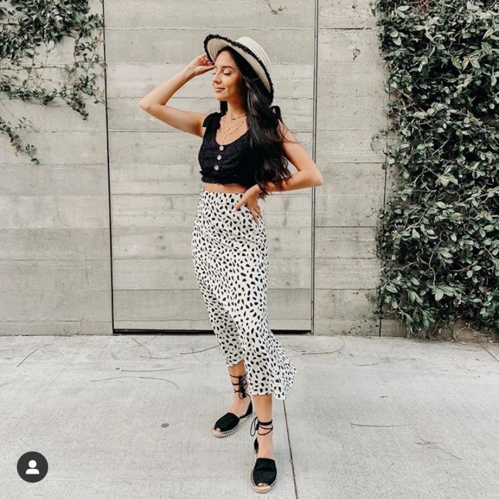 Printed Maxi Skirt